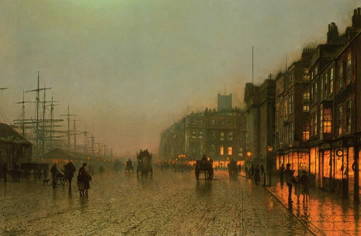 John Atkinson Grimshaw Liverpool from Wapping